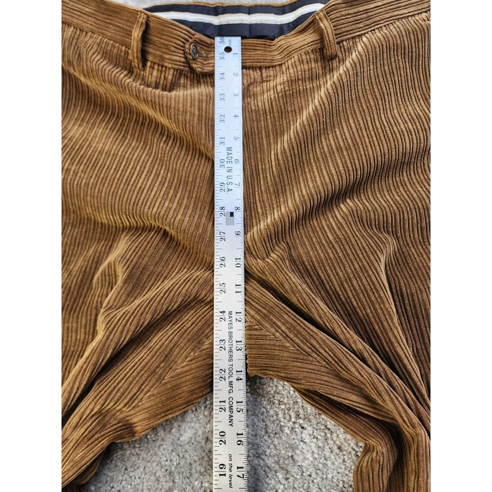 Ermenegildo Zegna Soft Pants Men's Brown  CashCo Hemmed - Picture 3 of 10